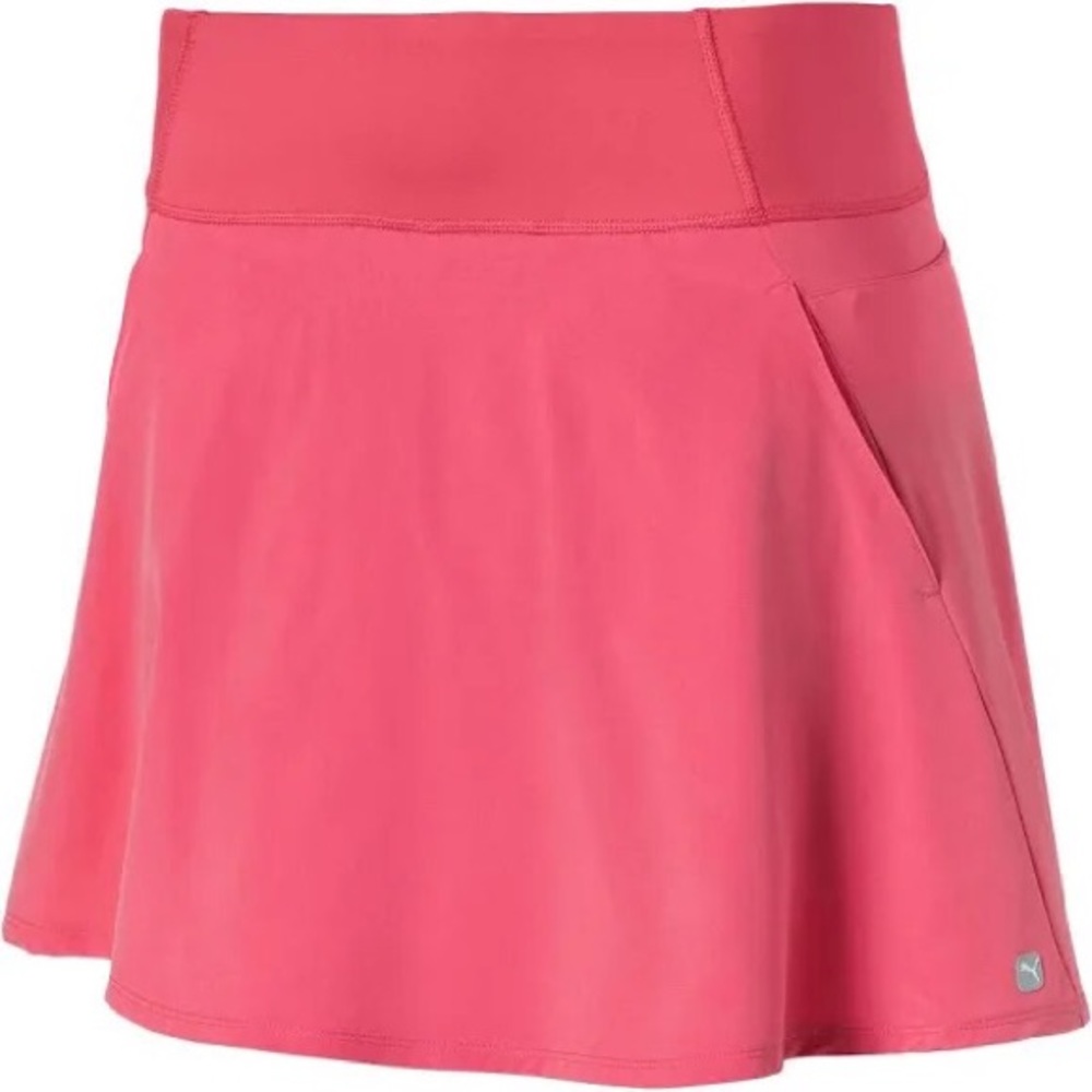 PUMA PWRSHAPE Solid Woven Skirt in Ravage Rose (Size: XXL)